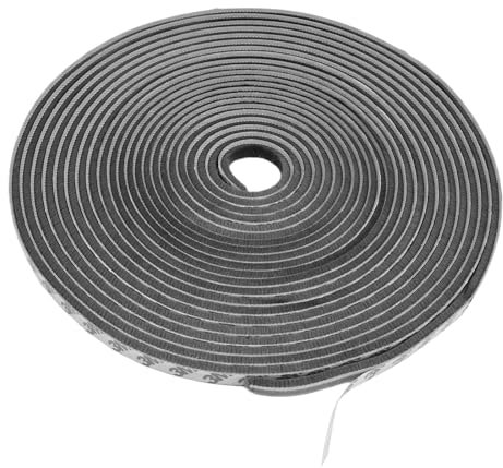 Guarnizione a Spazzola Autoadesiva, 9 mm(B) x 5mm(D) x 5M(L) Guarnizione Porta Scorrevole Adesivo, Guarnizione del Telaio Antivento Antipolvere, per Porte Scorrevoli, Finestre e Armadi (Grigio)