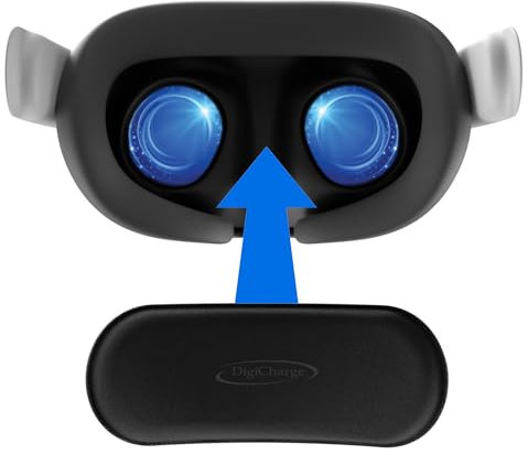 Digicharge Objektivschutzabdeckung, kompatibel mit Vision Pro, Quest 3/2/1, Rift S, Valve Index, Pico 4 und HP Reverb G2, schützt das Objektiv vor Kratzern, Staub und Sonnenlicht