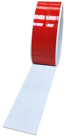 PVC Selbstklebend Abdeckleiste Übergangsprofil Wasserdicht Selbstklebend Breit Vinyl Übergang Sschiene,Boden-Leiste Zum Vinyl Übergangs-für Fußböden,Ungelochte Abdeckleiste (White, 5m*5cm)