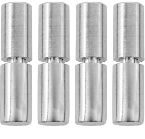 Xhziy Cerniere cilindriche saldate in acciaio inox da 50 mm, resistenti, per porte con apertura piatta, rampa di rimorchio, 4 pezzi