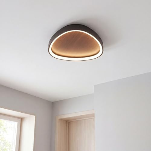 Licht-Erlebnisse LED Deckenleuchte Schlafzimmer dimmbar Holz Skandinavisch Farbwechsel Lichtfarbe einstellbar 3000/4000/6500 K B:65 cm Wandlampe Deckenlampe Wohnzimmer