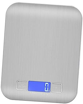 COLLBATH báscula de cocina digital Balanza multifunción para alimentos escala de gramo balanza de bolsillo food scale báscula comida escala de alimentos digital balanza de cocina Silver