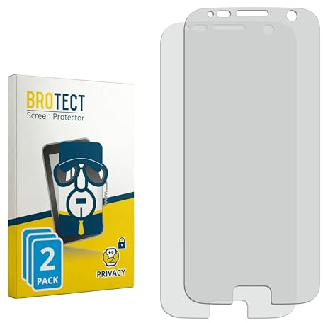 BROTECT Blickschutzfolie für Samsung Galaxy S7 Exynos | 2 Stück Anti-Spy Displayschutz Made in Germany Smartphones und Handys Privacy Screen Protector Blaulichtfilter Klare Folie