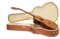 Crossrock Relief Series-Holzkoffer für OM/000-14-Bund-Akustikgitarren, mit stark strukturierter Oberfläche, Kunstfell in Nerzoptik, Edelstahlverschlüssen – Redwood (CRW630OMRO)