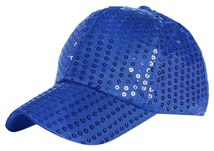 DACONGMING Glitzer Baseball Cap Glitzer Hut Karneval Kostüm Unisex Disco Outfit Pailletten Hut Accessoire Themenparty Lustige Kopfbedeckung Lustiger Hut