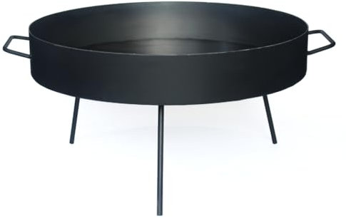Genérico Disco de Arado Paellera Argentina de acero al carbono para cocinar Plano Varios tamaños con Patas desmontables Nic Store BBQ (70cm)