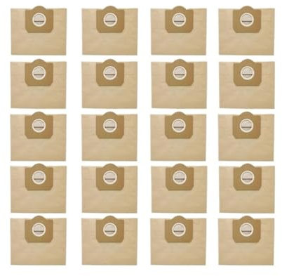 Bolsa De Polvo De Repuesto For Aspiradora, Compatible Con Karcher, MV3, WD3, WD3200, WD3300, A2204, A2656, WD3.500P, SE4001, SE4002(20PCS)