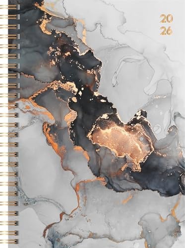 rido/idé Buchkalender Premium Young Line '26 „Marble“ | A5, Papier