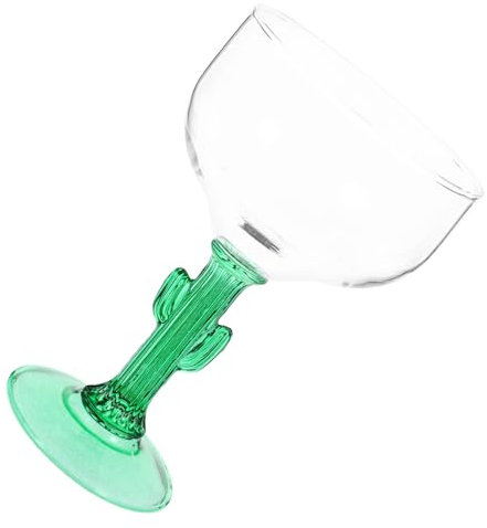 Zerodeko 1Stück Kaktus Margarita Kreatives Trinkbecher für Party Bar und Zuhause Transparent Hochwertiges Verarbeitung Tischdekoration