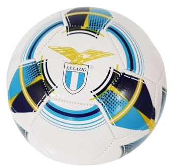 Mondo Toys – Fußball genäht S.S. Lazio – Offizielles Produkt – Größe 5 – 300 g – Farbe Weiß Hellblau – 23059