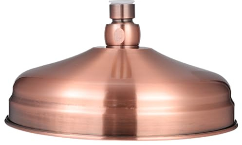 Besportble Kupfer Duschkopf Vintage-Retro Regendusche 8 Zoll Antike Kupfer Duschbrause FüR Badezimmer Wassersparend Einfach Installation