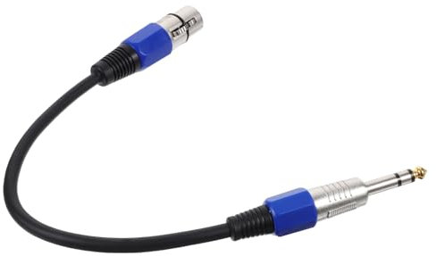 BRIGHTFUFU 2Pièces Adaptateur Xlr vers Stéréo Câble de Raccordement à Femelle pour Microphone et Console Audio Transmission Stable et Claire