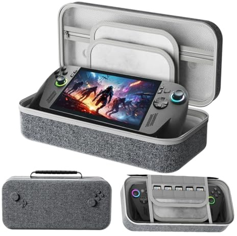 LiLiTok Tragetasche für ASUS ROG Xbox Ally/ROG Xbox Ally X Handheld-Konsole, Eva Hart Tasche Schutzhülle mit Karte Slot Aufbewahrungstasche für ROG Xbox Ally X Zubehör