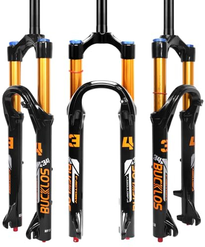 26/27,5/29 pouces, débattement de 140 mm, fourche VTT à air, réglage de la tension, jambes de fourche de 34 mm, 1-1/8 sans filetage droit, 9*100 mm de démontage rapide, verrouillage manuel, fourche