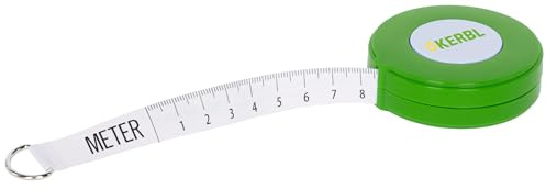 Kerbl Viehmaßband für Rinder und Schweine, selbstaufrollend | 250 cm, PVC-Messband zur einfachen Ermittlung von Körperumfang und Gewicht bei Rindern und Schweinen