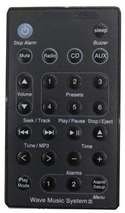 4EVER Remplacement Télécommande de remplacement pour Bose Wave music system 3 III