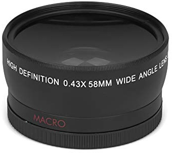 0.43x - 58 mm HD Real Glass Brand Optical Wide Angle Macro Attachment Lens
