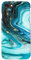 uCOLOR Turquoise Blue Gold Marble Case Compatible with iPhone 6S/6/8/7/SE 2nd/SE 3 (2022) 4.7 Cute Matt Slim Soft TPU Protective Case