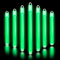 Glow Fever Leuchtstäbe - 15 cm Neon Glow in The Dark Knicklichter, Leuchten im Dunkeln, mit Endkappen und Band - Glow Stick Party Set für Games, Parties & draußen Party Dragon - Grün, 100 Stück