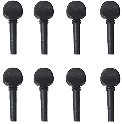 Yootones 4/4 Violinen-Stimmwirbel aus Holz mit vorgebohrten Löchern für 4/4 Violine Fiddle Ersatz-Sets (schwarz)