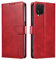 LOLFZ Wallet Case for Samsung Galaxy A12 5G, Vintage Leather Book Case with Card Holder Kickstand Magnetic Closure Flip Case Cover for Samsung Galaxy A12 5G - Red