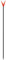Zite Fishing Rutenhalter 75 cm – V-Rutenhalter mit Schnurlaufkerbe – Rutenauflage Angeln – Rod Pod Alternative aus Fiberglas (1 Stück)