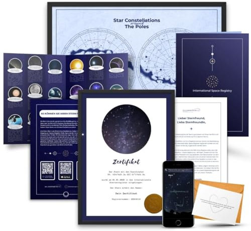 Galaxieregister Sterntaufe - Stern kaufen - Stern schenken - sichtbarer Stern (Sichtbarer Stern)