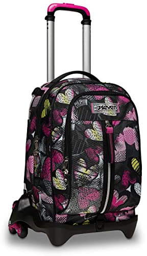 Seven S.p.a. Jack 3wd Trolley, Unisex - Bambini e ragazzi, Multicolore, 37 x 51 x 27 cm