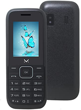 Majestic LUCKY 55S – Telefono GSM DUAL SIM con display a colori 1.77”, fotocamera, torcia LED, Bluetooth, lettura files multimediali, Nero