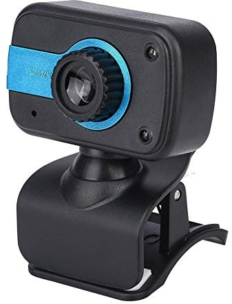 480P USB Webcam with Microphone Used for Laptop Or Desktop Computer Camera Used for Webcam to Drive High-Definition Microphone. (Color : Black Red) (Black Blue)