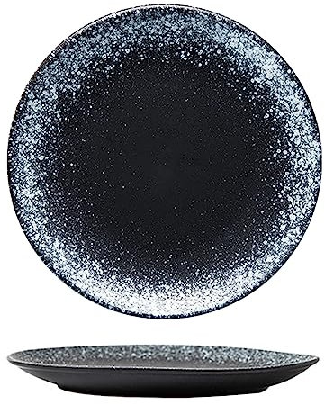 Ceramica Opaca Personalizzata Hotel Ristorante Barbecue Colazione Bistecca Pizza Piatto 10in/26cm Piatti Stoviglie (Color : Grey)
