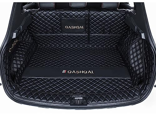 UPIKIT Auto Voller Surround Leder Kofferraummatten Kompatibel mit für Nissan Qashqai J10 J11 J12 2009-2023 2019 2020 2021 2022 Kofferraum Schutzmatten Zubehör,J12 2021 2022 2023-B