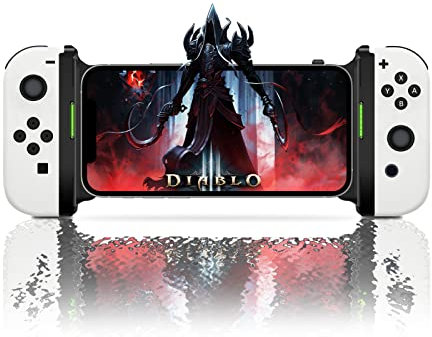 DUEQID Switch Joy Con Holder Grip for iPhone, Black