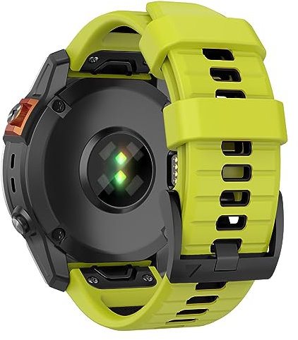 MYSNBKN 26mm Quick Fit Armband für Fenix 8 51mm/Fenix 7X Pro/Fenix 7X/Fenix 6X/Fenix 6X Pro/Fenix 5X/Fenix 5X Plus/Fenix 3/3 HR, weiches Silikon Ersatzband
