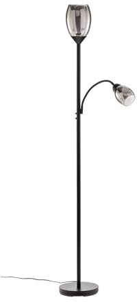 Lindby Stehlampe 'Irmino' (Modern) in Schwarz aus Metall u.a. für Wohnzimmer & Esszimmer (2 flammig, E27) - Stehleuchte, Standleuchte, Floor Lamp, Wohnzimmerlampe, Wohnzimmerlampe