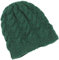 GURU SHOP Handgestrickte Wollmütze mit Zopfmuster, Strickmütze aus Schurwollle, Wintermütze - Smaragdgrün, Herren/Damen, Synthetisch
