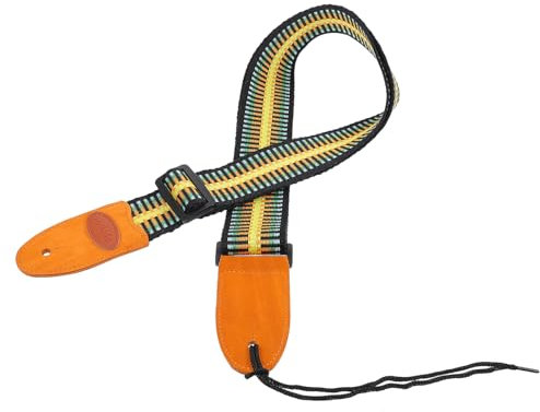 Amosfun 1 Stk Gitarrengurt Aus Baumwolle Bassgurt E-gitarrengurt E-gitarren-gürtel Gitarren- Pu-gitarrengurt Individuelle Gitarrengurte Gitarrengurt Aus Stoff Knopf Ukulele