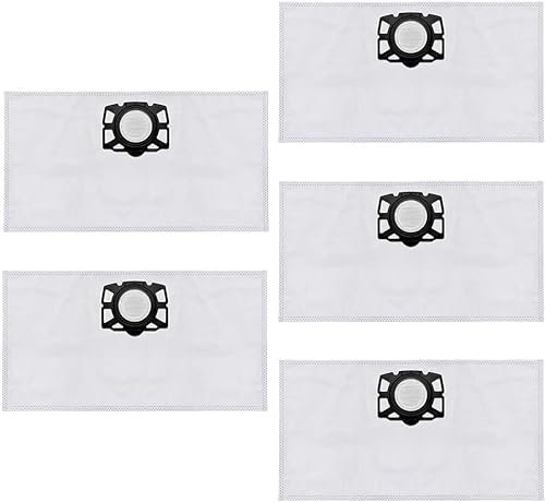 YUETTYY Paquete de 5 bolsas de filtro de forro polar compatibles con robot aspirador Karcher KFI357 KA40 WD2 Plus WD3 WD3s SE4001 SE4002, alternativa a 2.863-314.0 (5)
