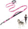 TSPRO Freihandleine Hund für Kleine Hunde, Verstellbar und Dauerhaft, mit Weichem Gepolstertem Griff und Metallschnalle (Camo Rosa)