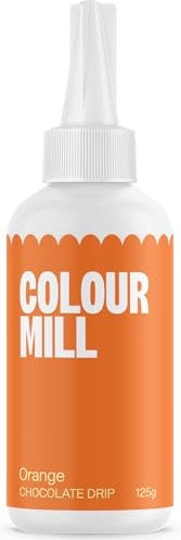 Colour Mill Choco Drip Orange: Schokoladen-Glasur für Desserts - 125 g