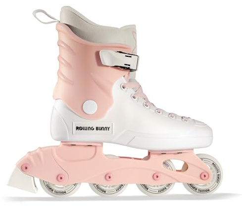 RollingBunny Inline Skates for Women Girls - Adult Inline Skates for Outdoor and Indoor, with Durable Outer Shell and Ankle Support, ABEC-7 Bearings, Solid and Comfortable