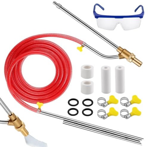 Generic Sand Blasters for Air Compressor - 5000psi Sand Blasters for Pressure Washer | 1/4 Inch Quick Disconnect Wet Sand Blasters Attachment for Removing Rust, Paint, Stains