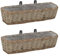 Kavolet 2 STK. Blumenkasten, Balkonkasten Blumentöpfe Weide mit PE-Auskleidung 60 cm