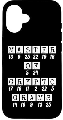 Hülle für iPhone 16 Cryptogram Puzzle Code Breaker Worträtsellöser Cracker