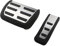 NMBZVE Bremssensor Pedale Gaspedal Gasbremse Fußstütze rutschfeste Abdeckpolster Für Audi A6 4F C6 S6 2008-2012 LHD Edelstahl(Style 3)