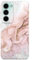 ONEFLOW Bliss Cover für Samsung Galaxy S23 Hülle in Marmor Optik, Designer Case Handy Schutzhülle mit Kameraschutz, Muster Hardcase Glitzer Handyhülle marmoriert, Rosa Grau