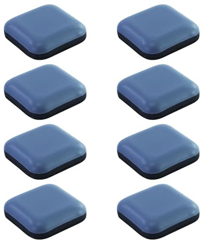 26 feltrini quadrati in PTFE Teflon, 20 x 20 mm, autoadesivi per mobili, in teflon, autoadesivi, per mobili pesanti, feltrini per tappeti