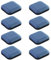 26 feltrini quadrati in PTFE Teflon, 20 x 20 mm, autoadesivi per mobili, in teflon, autoadesivi, per mobili pesanti, feltrini per tappeti