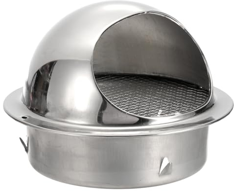 PATIKIL 6 Inch Grille De Ventilation Ronde En Acier Inoxydable | Pour Sèche-Linge Sortie Murale Externe Capuchon De Ventilation Pour Salle De Bain Cuisine, Grille De Ventilation
