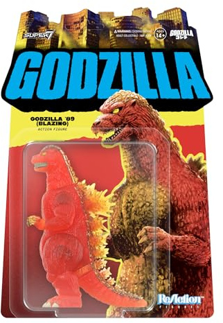 Super7 Toho Reaktionsfiguren Wave 09 - Godzilla - 1989 (Blazing) Actionfigur